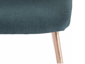 2er-Set Esszimmerstühle AIDA in grün, Metallbeine verchromt