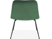 Lounge Stuhl HENRY mit Samtbezug in grün, 1 Stück