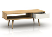 Couchtisch ANNE mit Schublade im Skandinavischen Design