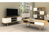 Couchtisch ANNE mit Schublade im Skandinavischen Design