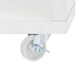 Garderobenschrank WINSTON auf Rollen in weiß, Breite 100 cm