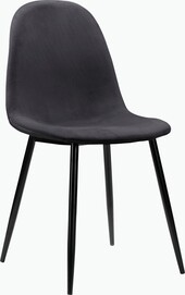 5-tlg. Essgruppe MAARIT Esstisch 160 cm, Marmor/anthrazit