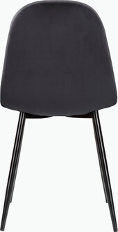 5-tlg. Essgruppe MAARIT Esstisch 160 cm, Marmor/anthrazit