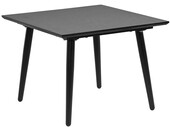 Beistelltisch Matcha, Tischplatte aus FSC®-zertifizierter MDF, Metallbeine, Breite 60 cm in schwarz