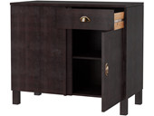 Eckunterschrank TILO 1 Schublade aus Kiefer in havana