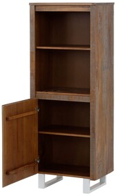 1-trg. Bücherregal LEANO aus Kiefer Massivholz, 140 cm hoch