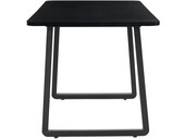 Esstisch Aire, Esszimmertisch aus MDF, Kufengestell aus Metall, Breite 160 cm in schwarz