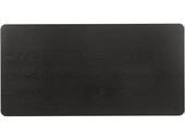 Esstisch Aire, Esszimmertisch aus MDF, Kufengestell aus Metall, Breite 200 cm in schwarz