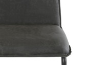 Freischwinger Jayne (Set, 2 St), Esszimmerstuhl, Bezug in Lederoptik, Metallgestell in schwarz, Sitzhöhe 46 cm Sitz in anthrazit
