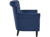 Coryn TV-Sessel  (1-St), Sitzkissen, Sitz gepolstert, Gestell aus Massivholz, Sitzhöhe 50 cm in blau