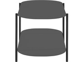 Couchtisch Joey Wohnzimmertisch aus Metall, oval, Breite 100 cm in schwarz