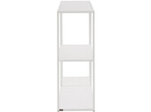 Bücherregal Chandler Standregal aus Metall, 3 offene Fächer, Breite 100 cm in weiß
