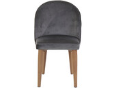 Stuhl Lillian 2 St, Metalbeine foliert in anthrazit velvel