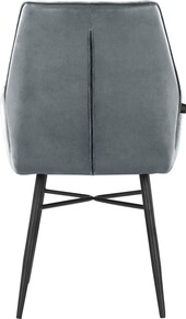 Esszimmerstuhl Kenzo (2 St), Sitz gepolstert, mit horizontale Nähten am Rücken, Sitzhöhe 52 cm in grau