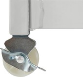 Metallbett Lattenrost, ausziehbare Schlafffläche, Liegefläche in white 90 x 200 cm