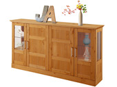 Sideboard SAFARI 160cm aus Kiefer massiv in gebeizt geölt