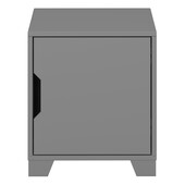 Nachtschrank LILO mit Tür in grau im modernen Design