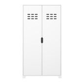 2-trg. Kleiderschrank LILO in weiß mit Kleiderstangen