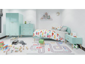 Bett GIGI im skandinavischen Design in mint, 90x200 cm