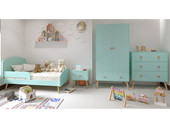 Kinderbett GIGI im skandinavischen Design mint, 70x140 cm