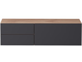 Hängeschrank LINUS mit 2 Schubladen, 1 Klappe, Breite 120 cm