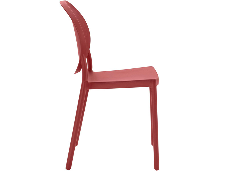2er Set Stühle Wilma Aus Kunststoff In Rot Loft24de 