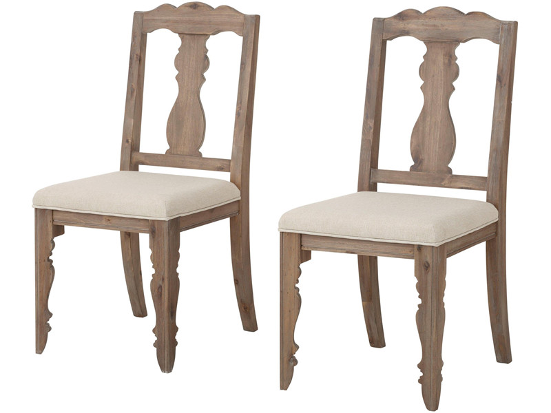 Esszimmer Bihar 8 Akazie Massiv Esstisch 6x Stuhl Highboard