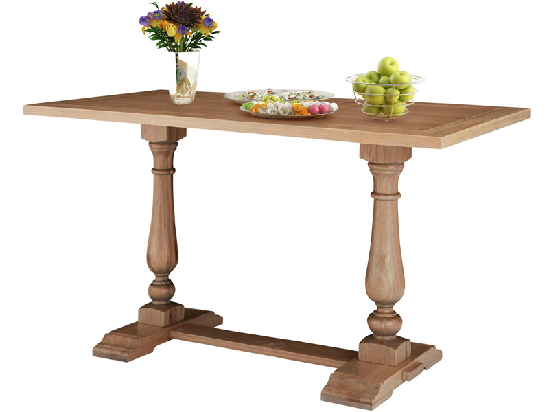 Esszimmertisch Helena 160 Cm Aus Eiche Massiv Eiche Grau Loft24 De