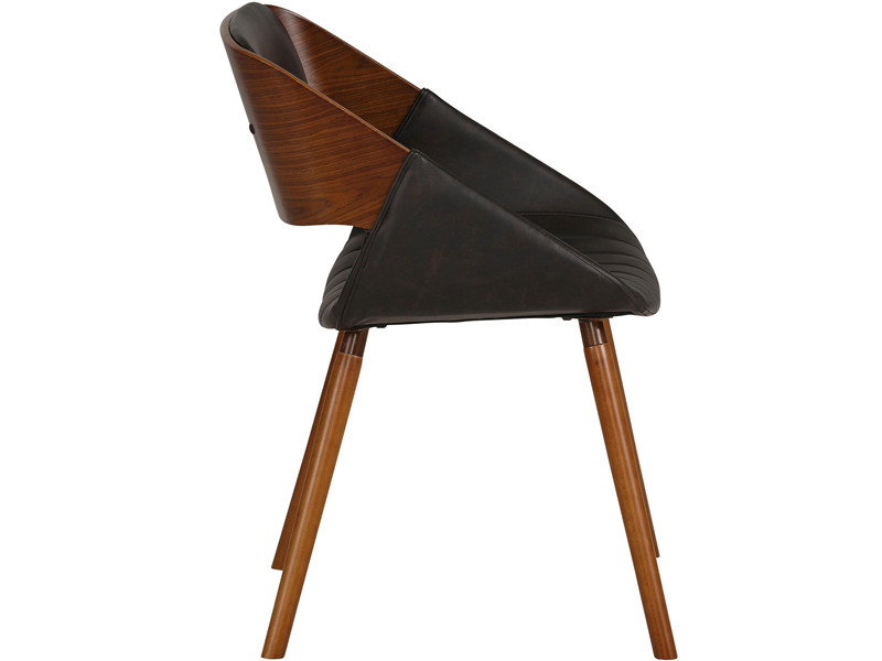 2er-Set Esszimmerstuhl LONDON Kunstleder Bezug in schwarz - Loft24.de