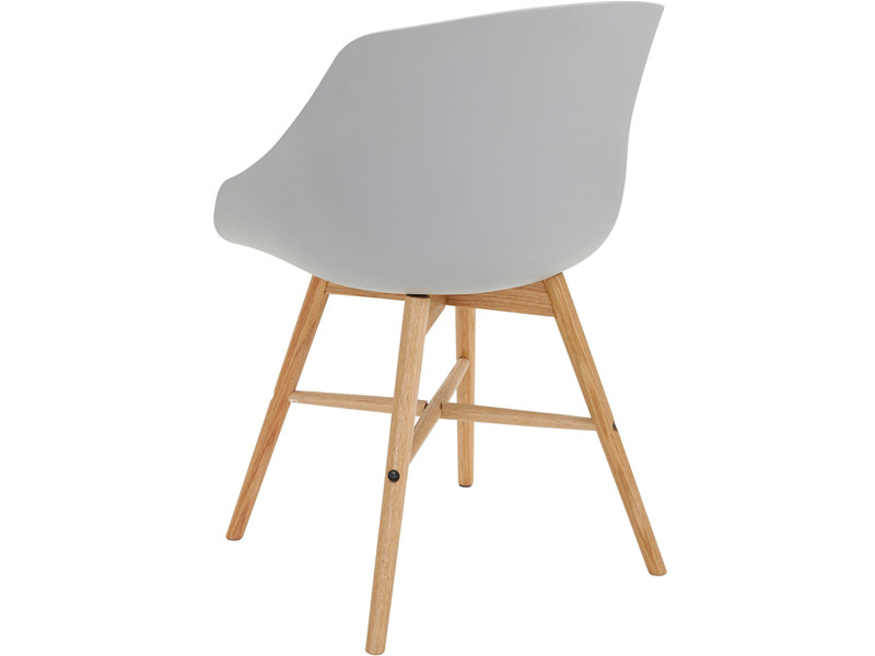 2er-Set Esszimmerstuhl KENNY im Skandinavischen Design, grau - Loft24.de