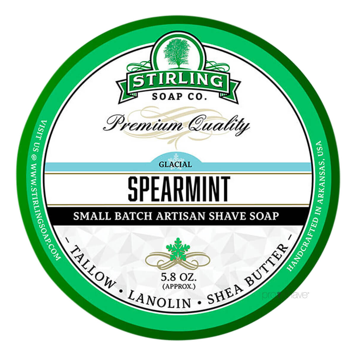 Billede af Stirling Soap Co. Barbersæbe, Glacial Spearmint, 170 ml.