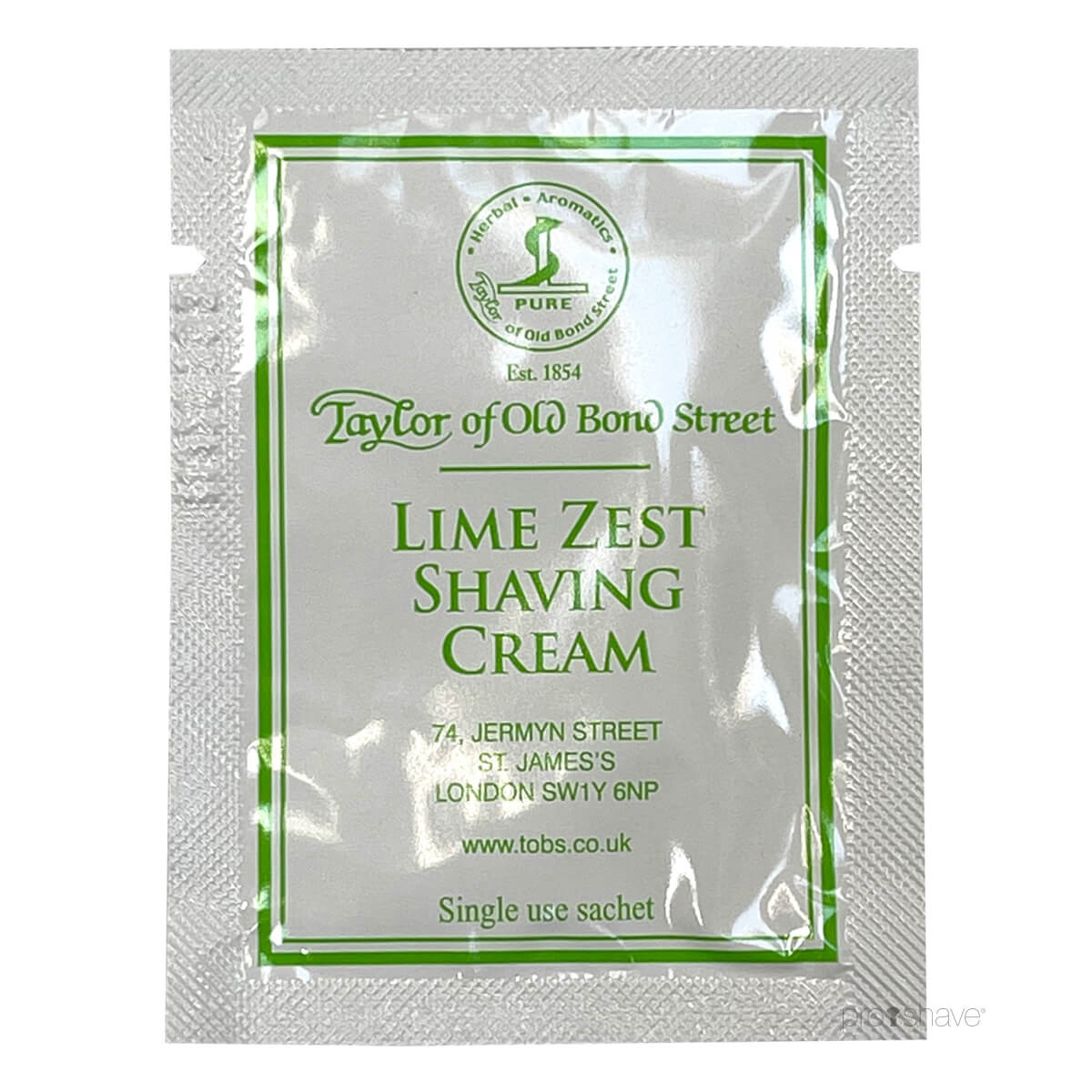 Taylor Of Old Bond Street Barbercreme, Lime Zest, 5 ml., SAMPLE