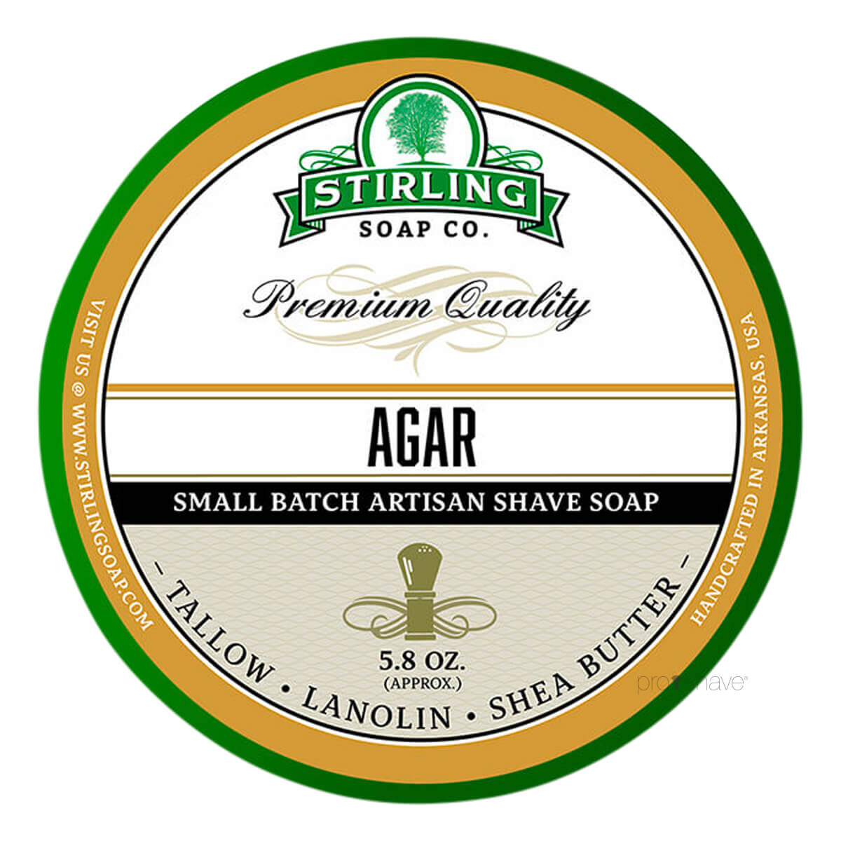 Billede af Stirling Soap Co. Barbersæbe, Agar, 170 ml.