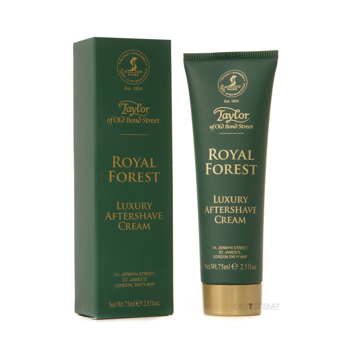 Taylor Of Old Bond Street Aftershave Cream, Royal Forest, 75 ml.