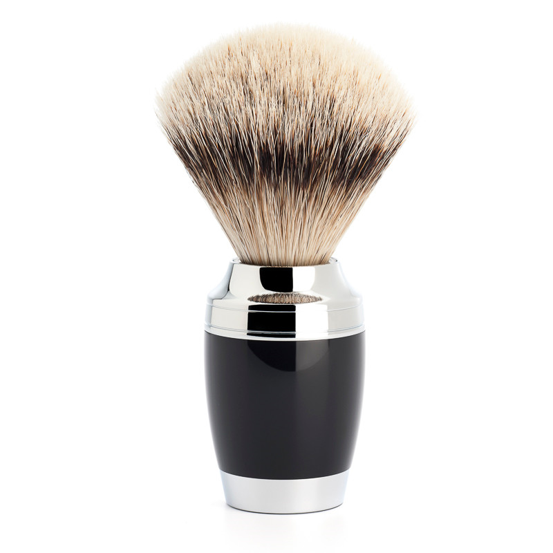 Se Mühle Silvertip Barberkost, 21 mm, Stylo, Sort Kunstharpiks hos Proshave