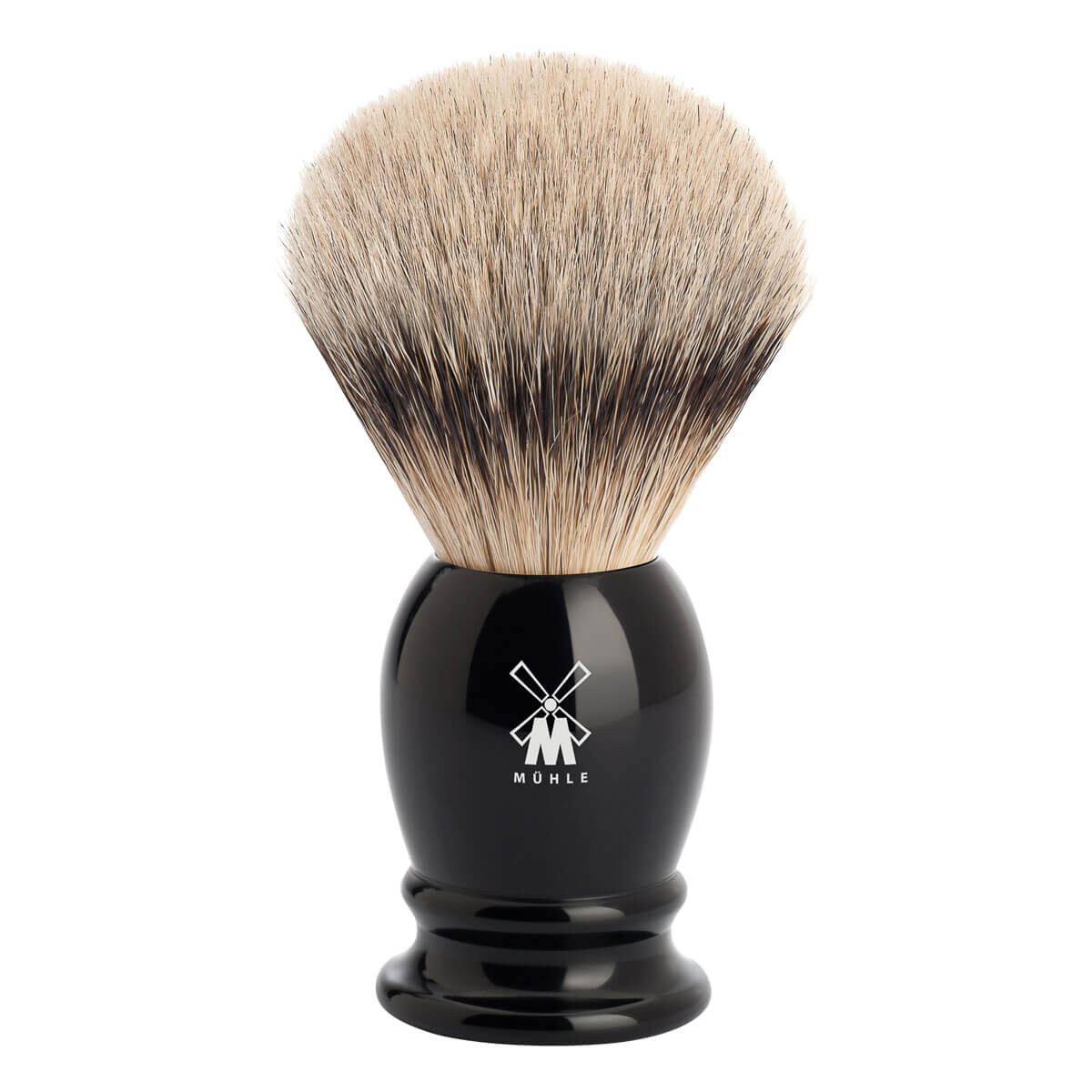Mühle Silvertip Barberkost, 21 mm, Classic, Sort Kunstharpiks