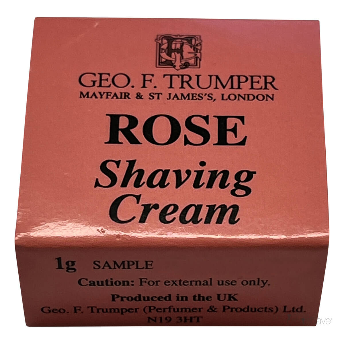 Se Geo F Trumper Barbercreme, Rose, Sample, 1 gr. hos Proshave