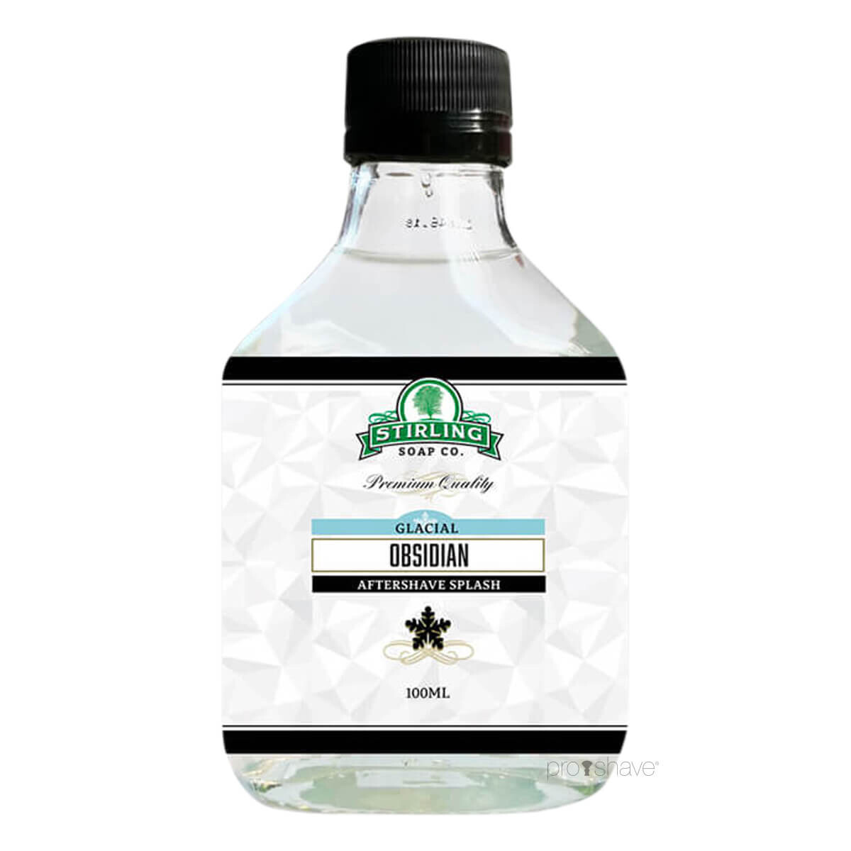 Se Stirling Soap Co. Aftershave Splash, Glacial Obsidian, 100 ml. hos Proshave