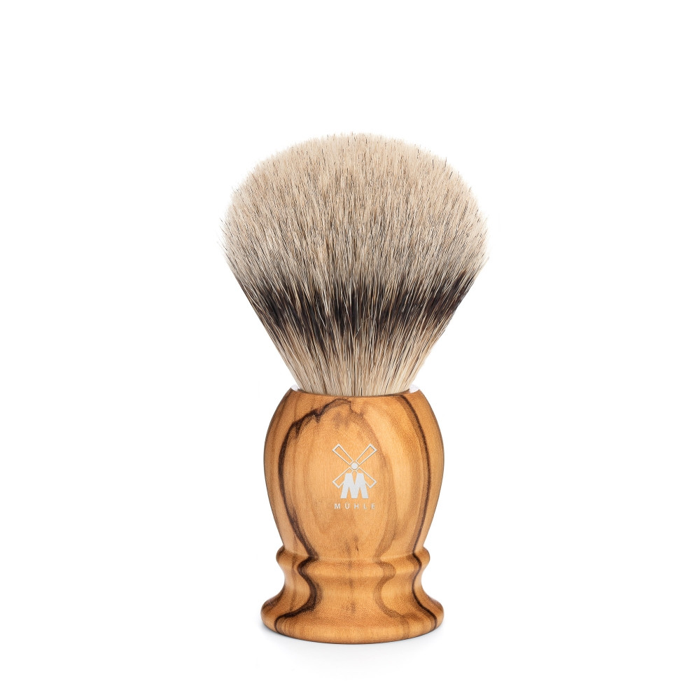 Mühle Silvertip Barberkost, 19 mm, Classic, Oliventræ