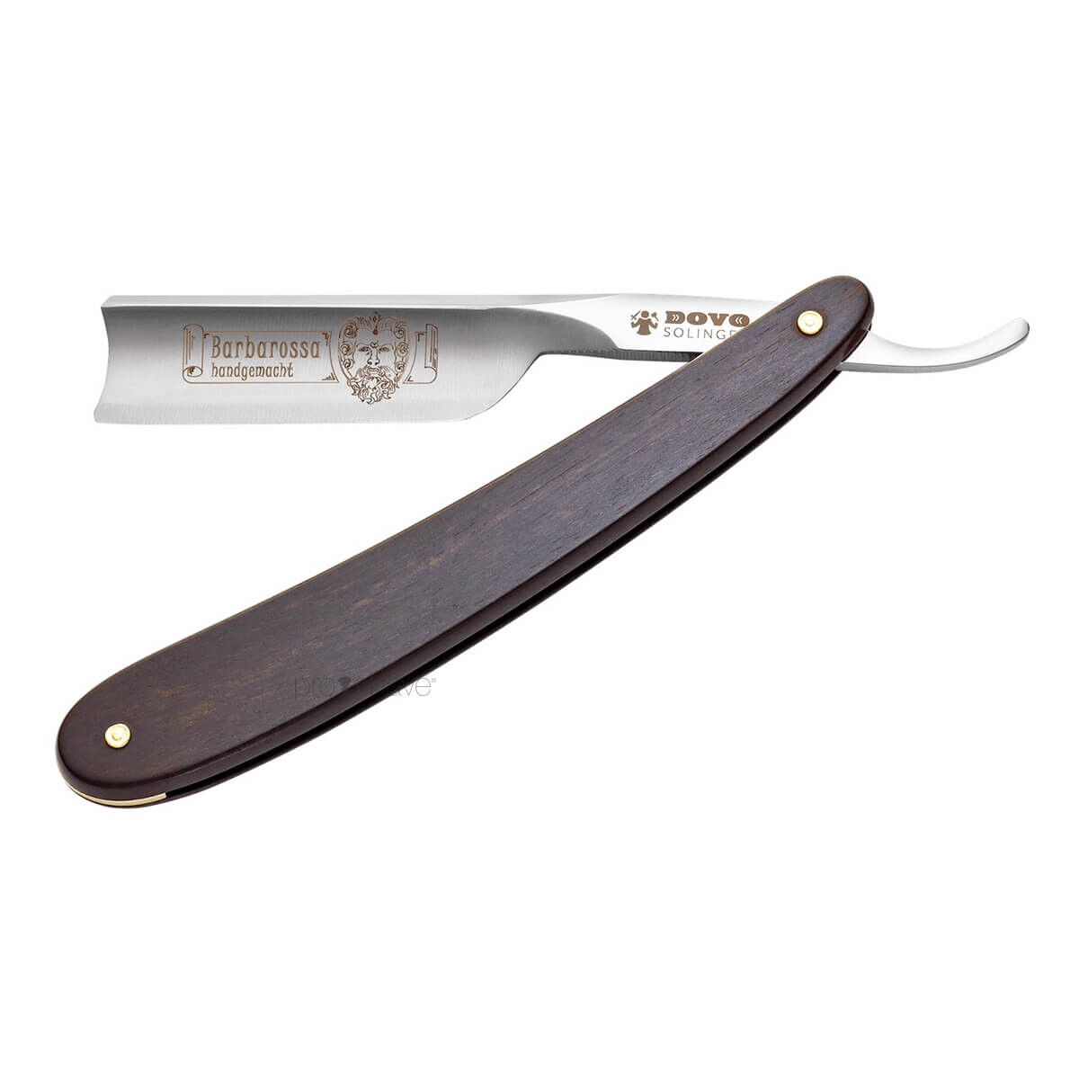 Billede af Dovo Straight Razor 5/8, Spanish point, Barbarossa, Kort, Ibenholt