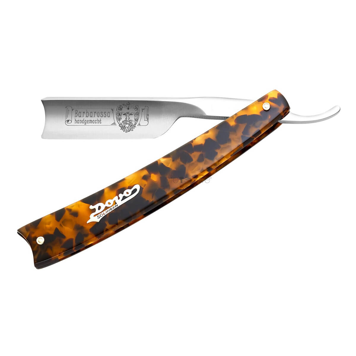 Billede af Dovo Straight Razor 5/8, Spanish point, Barbarossa, Kort, Imit. skildpaddeskjold