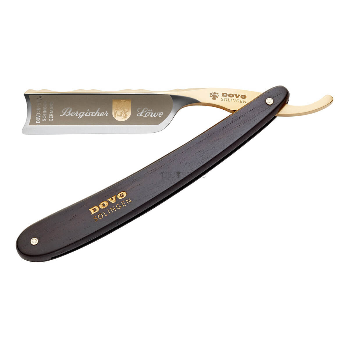 Billede af Dovo Straight Razor 6/8, Spanish point, Bergischer Löwe, Ibenholt