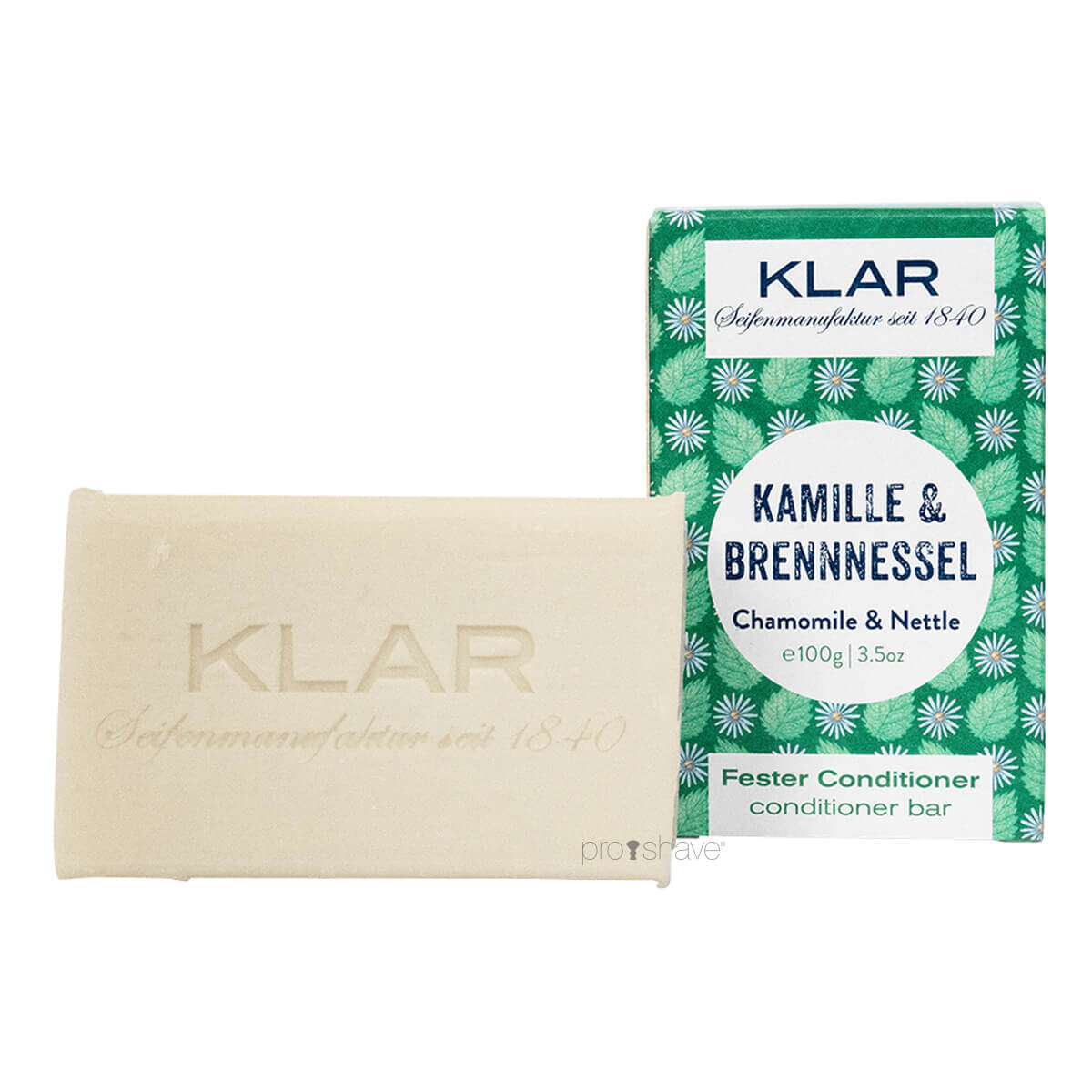 Se Klar Seifen Conditioner Bar, Kamille & Brændenælde, 100 gr. hos Proshave