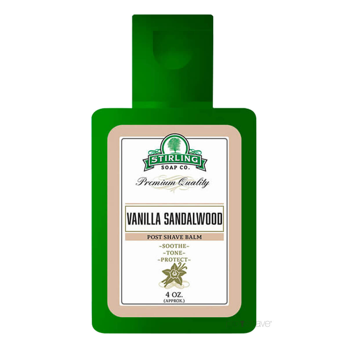 Stirling Soap Co. Aftershave Balm, Vanilla Sandalwood, 118 ml.