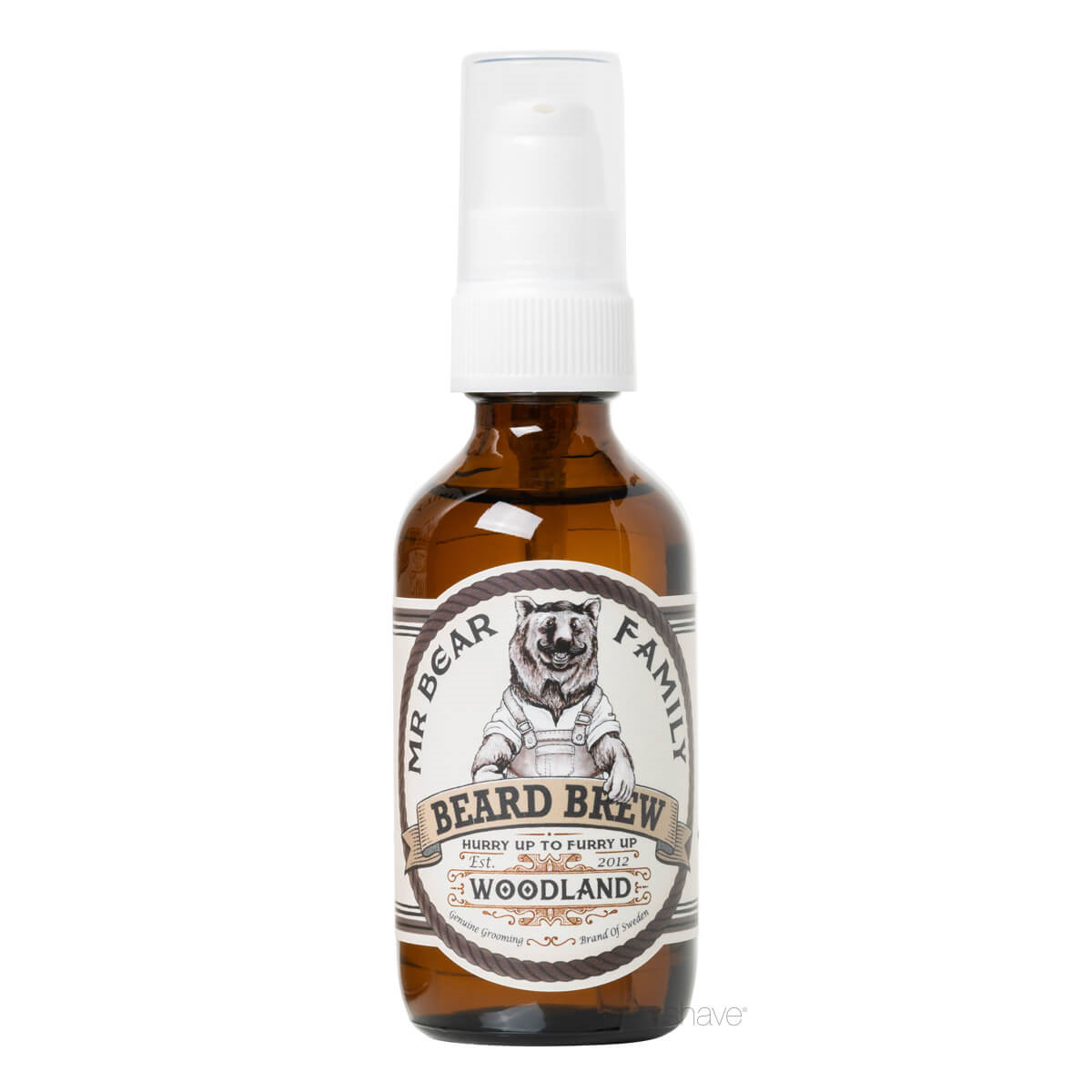 Mr. Bear Skægolie, Beard Brew Oil, Woodland, 60 ml.
