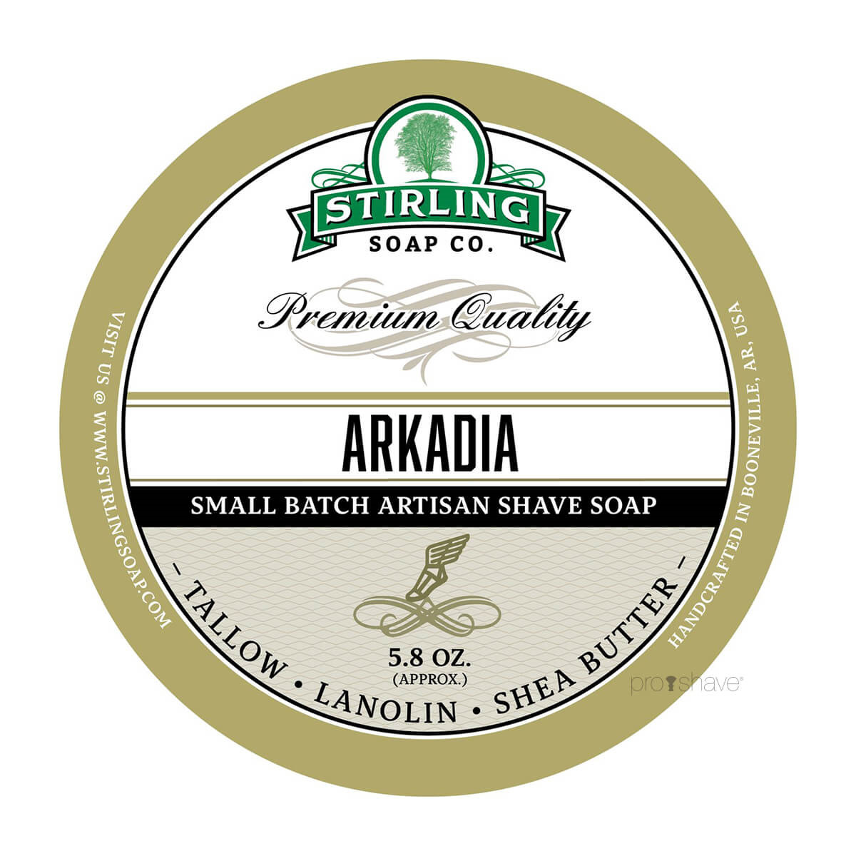 Se Stirling Soap Co. Barbersæbe, Arkadia, 170 ml. hos Proshave