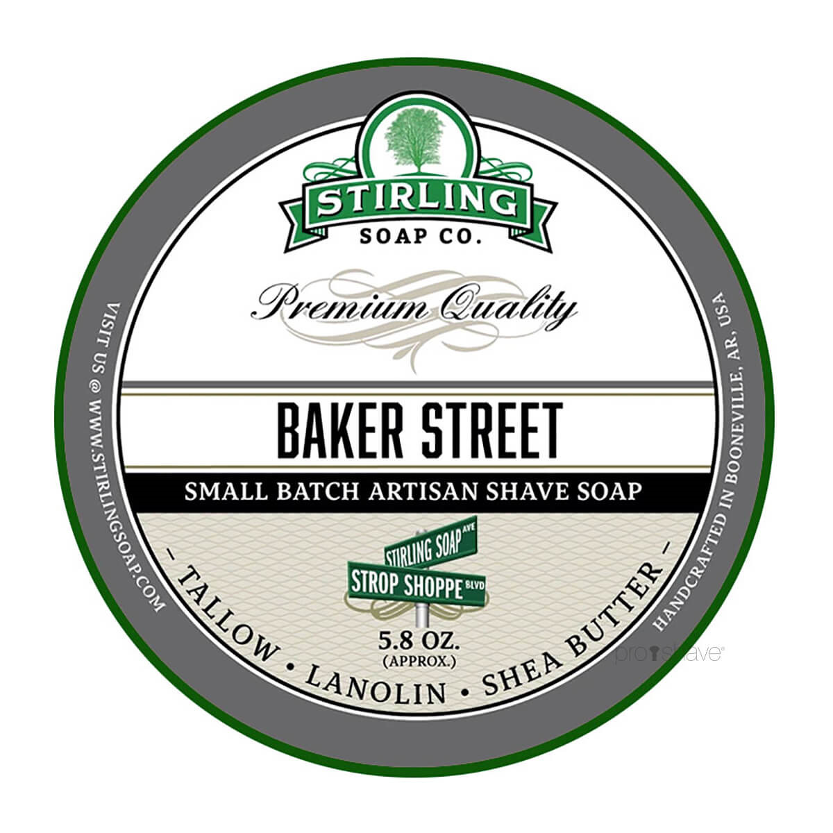 Stirling Soap Co. Barbersæbe, Baker Street, 170 ml.