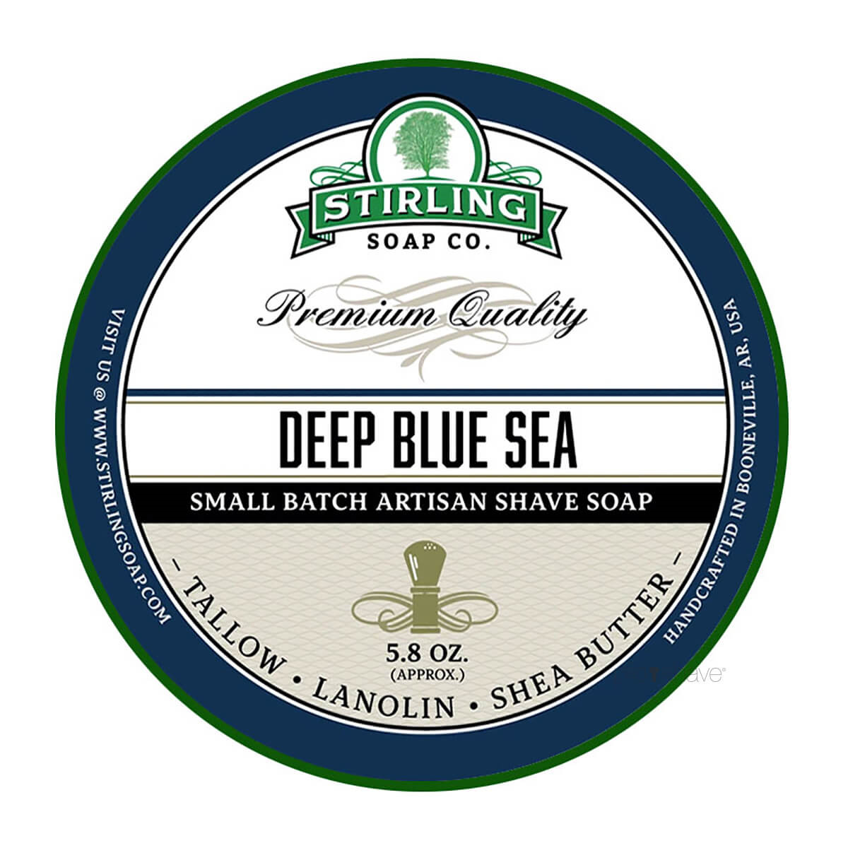 Billede af Stirling Soap Co. Barbersæbe, Deep Blue Sea, 170 ml.