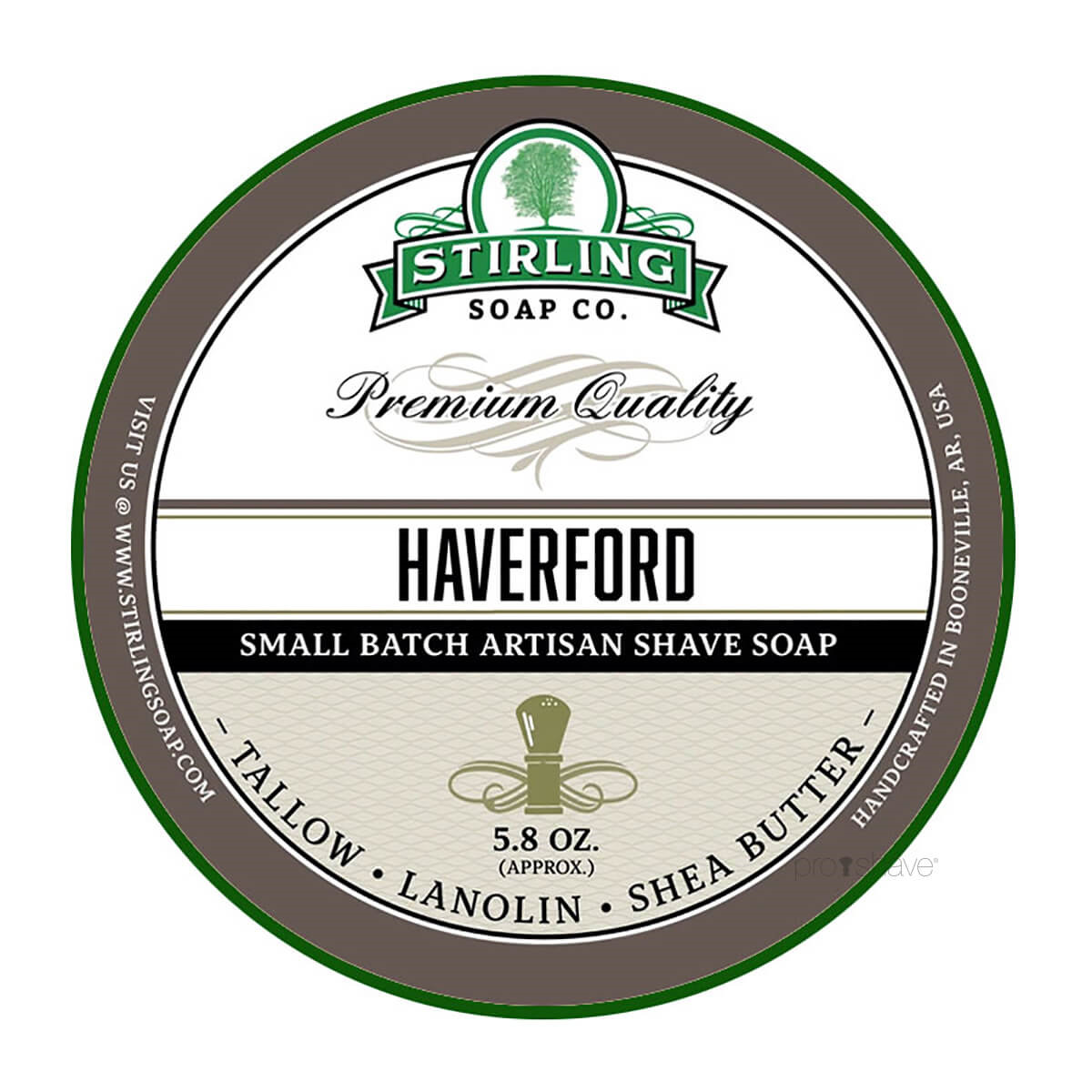 Stirling Soap Barbersæbe Haverford - Maskulin Duftoplevelse