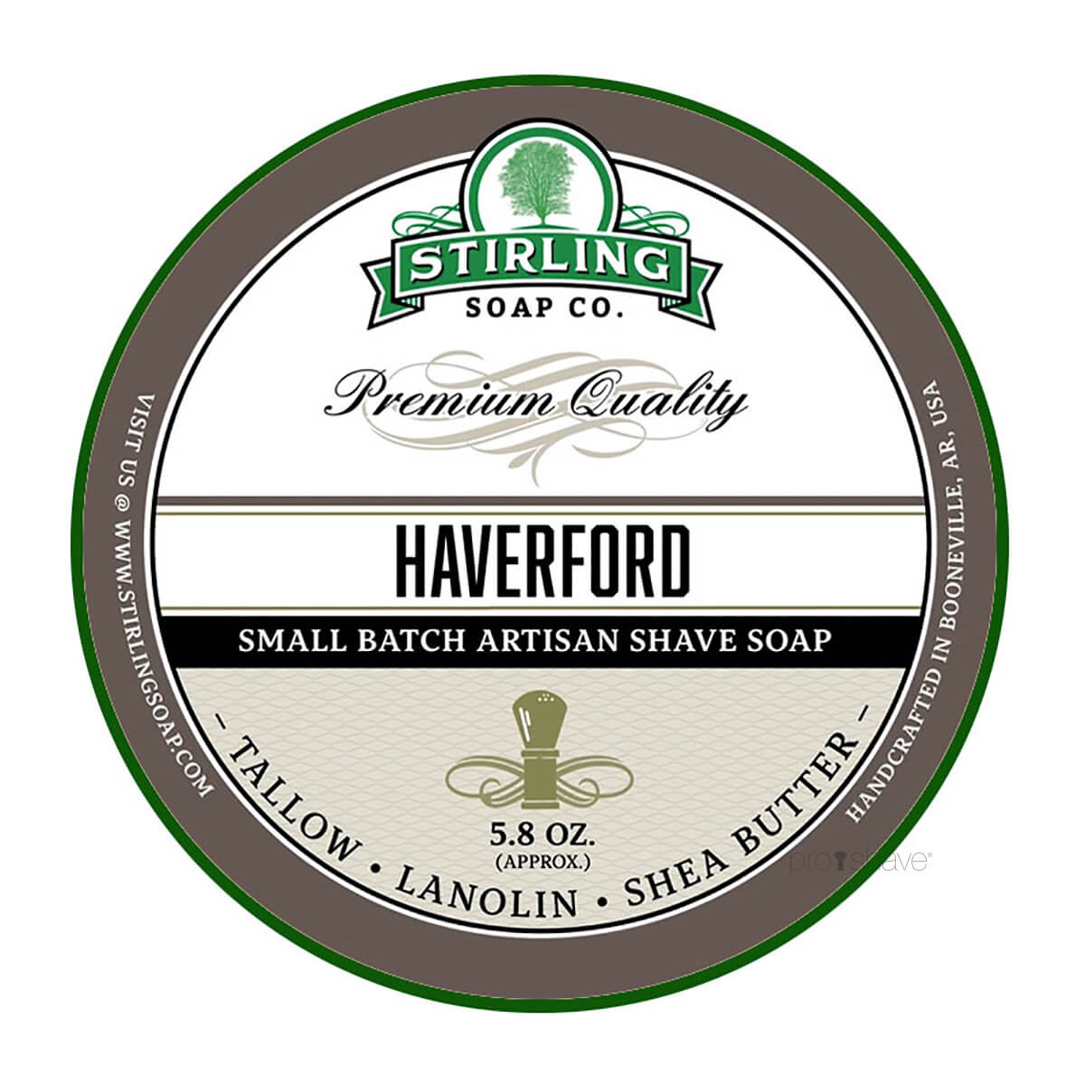 Billede af Stirling Soap Co. Barbersæbe, Haverford, 170 ml.